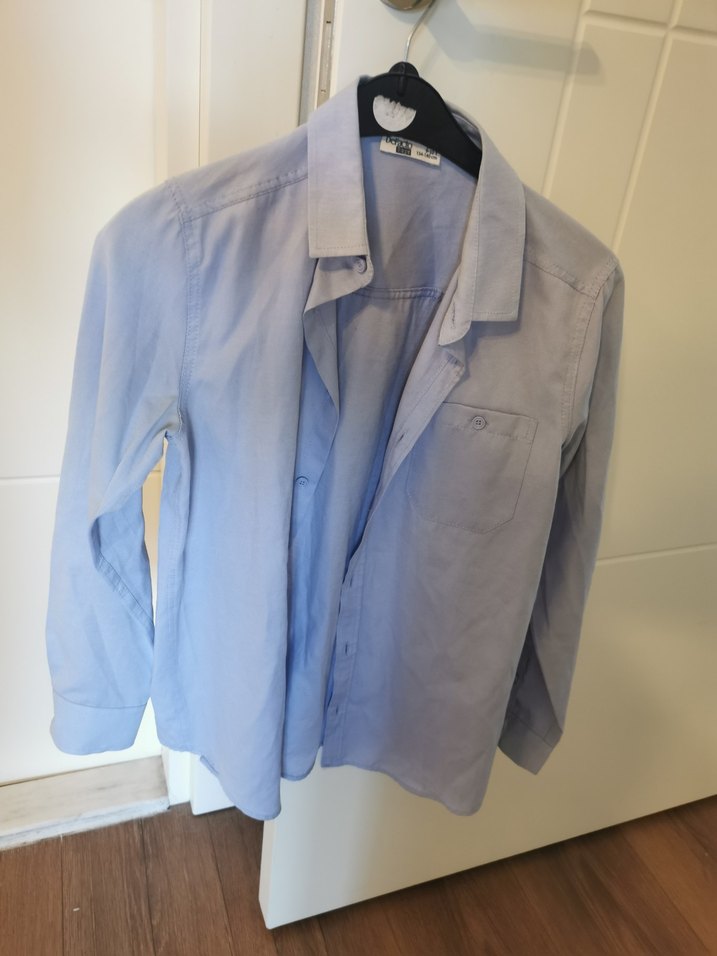 Mavi 9,10 yaş çocuk gömlek - Görsel 4