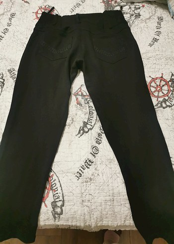 Siyah Fermuarlı Kadın tayt Pantolon 38 beden full likralı - Görsel 8