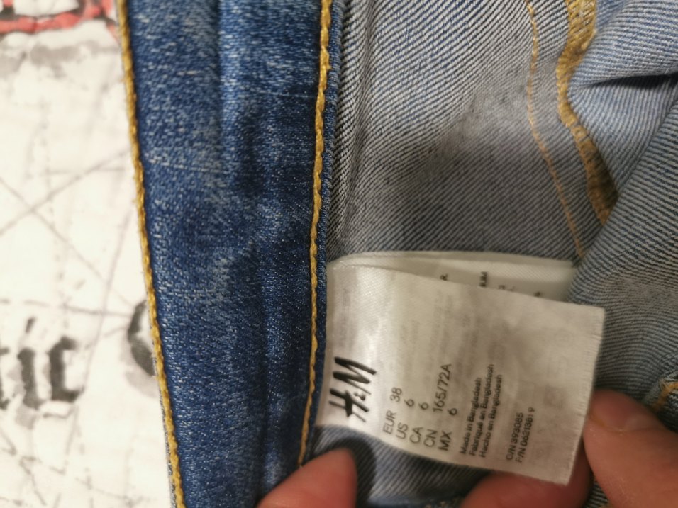 H&M 38 beden Kadın Midi Kot Pantolon - Görsel 4