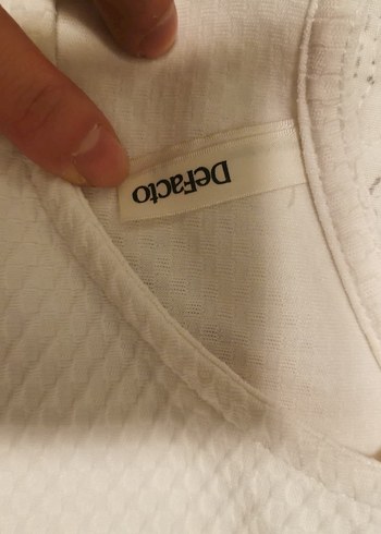 Beyaz Uzun Kollu petek dokulu şık Midi Kadın bluz - Görsel 5