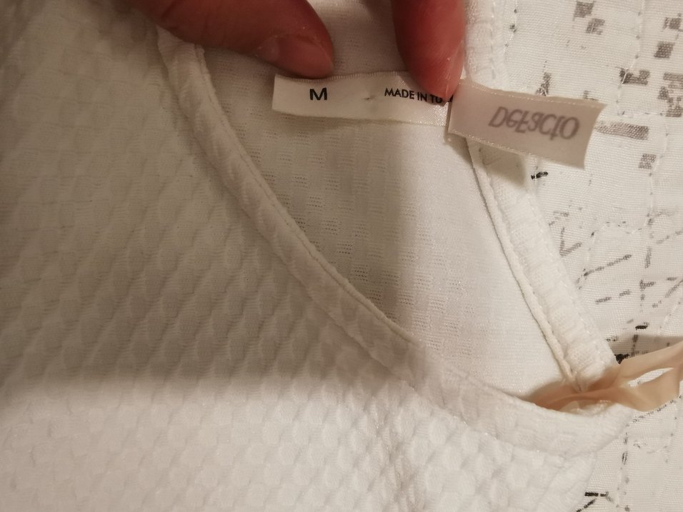 Beyaz Uzun Kollu petek dokulu şık Midi Kadın bluz - Görsel 4