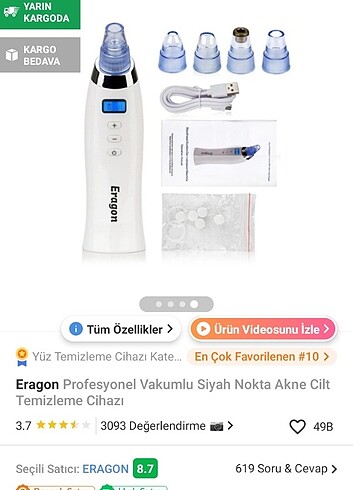 Siyah nokta temizleme cihazı 