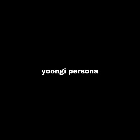 yoongi persona