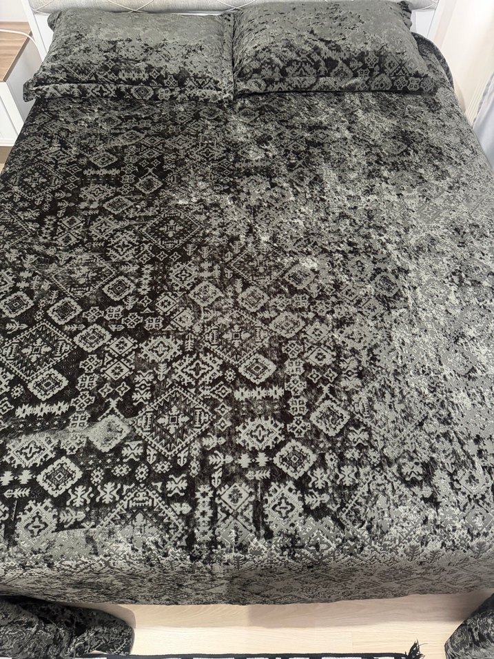 Özdilek yatak örtüsü koyu antrasit rengi - Görsel 2