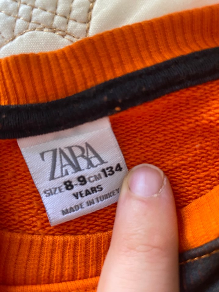 Turuncu Mickey Mouse Baskılı Sweatshirt - Görsel 2