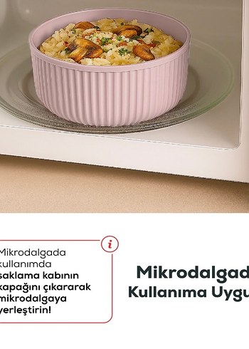 4'lü Pembe Pastel Saklama Kabı Seti - Görsel 4