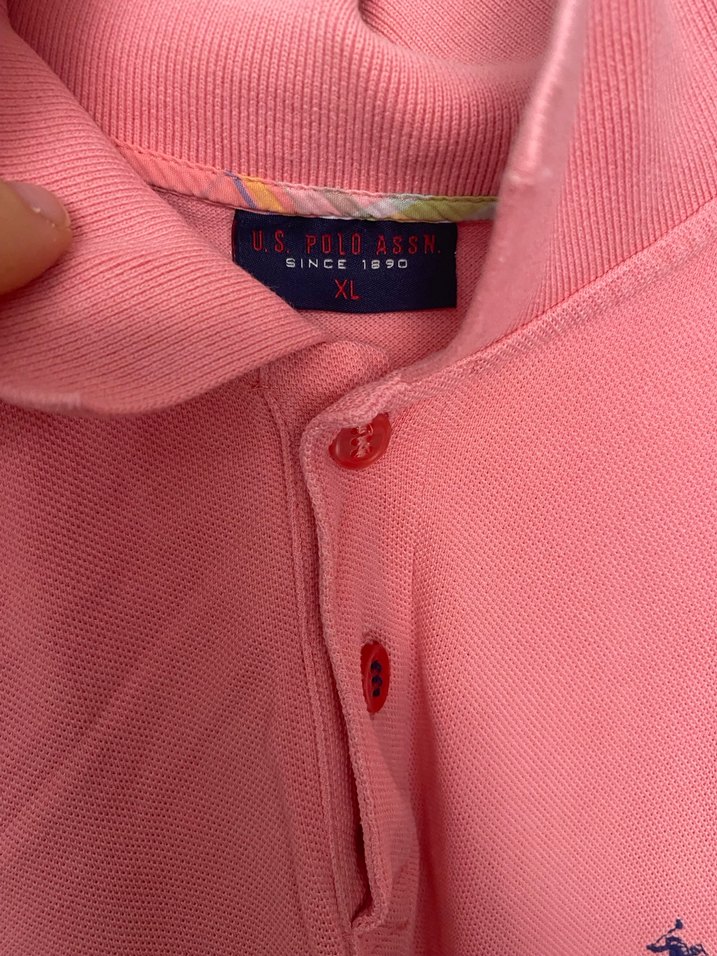 Erkek Pembe Kısa Kollu Polo Tişört - Görsel 2