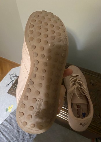 Bej Stiletto Topuklu Kadın Spor Ayakkabı - Görsel 3