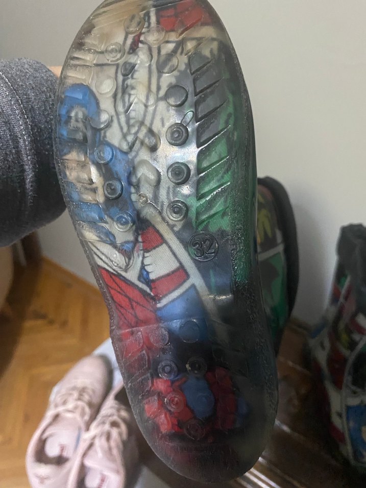 Çocuk Süper Kahraman Desenli Lastik Çizme - Görsel 3