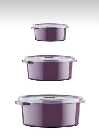 Mor Plastik 6'lı Saklama Kabı Seti - Görsel 5