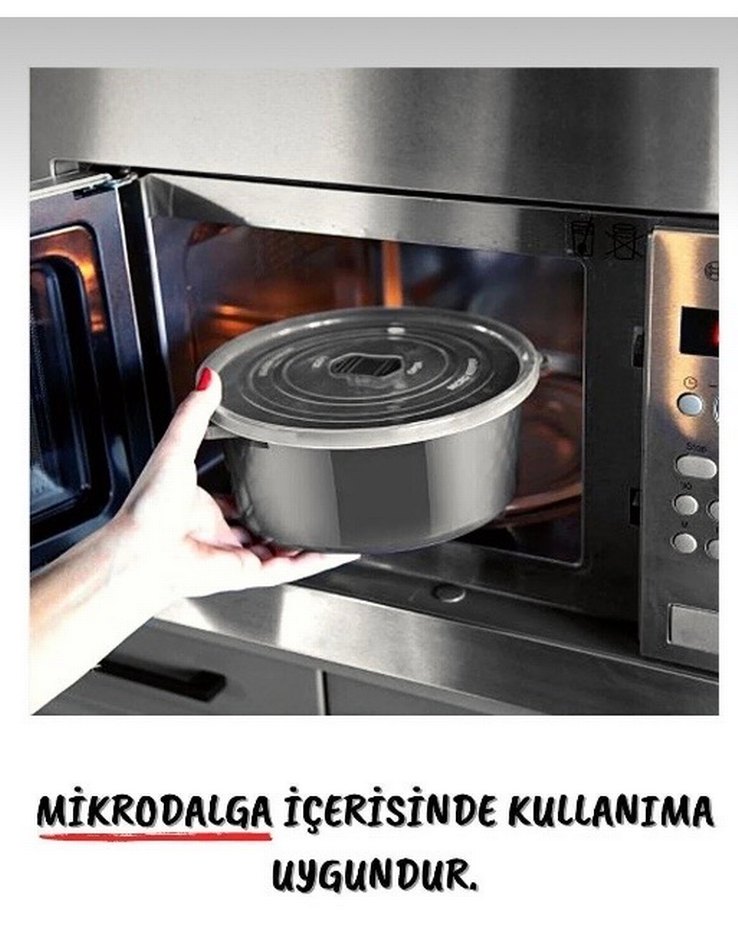 Mor Plastik 6'lı Saklama Kabı Seti - Görsel 3