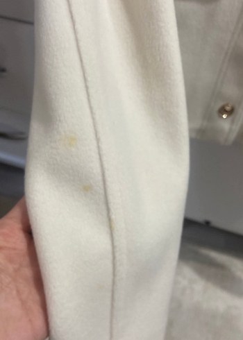 Zara Düğmeli Beyaz ceket - Görsel 3