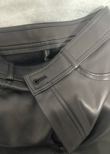 STRADİVARİUS DERİ PANTOLON - Görsel 4