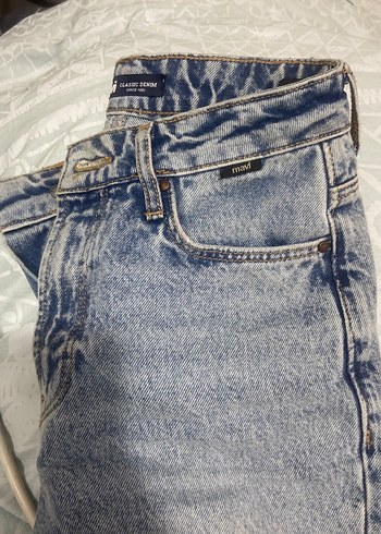 Mavi mom jean 32 beden - Görsel 5