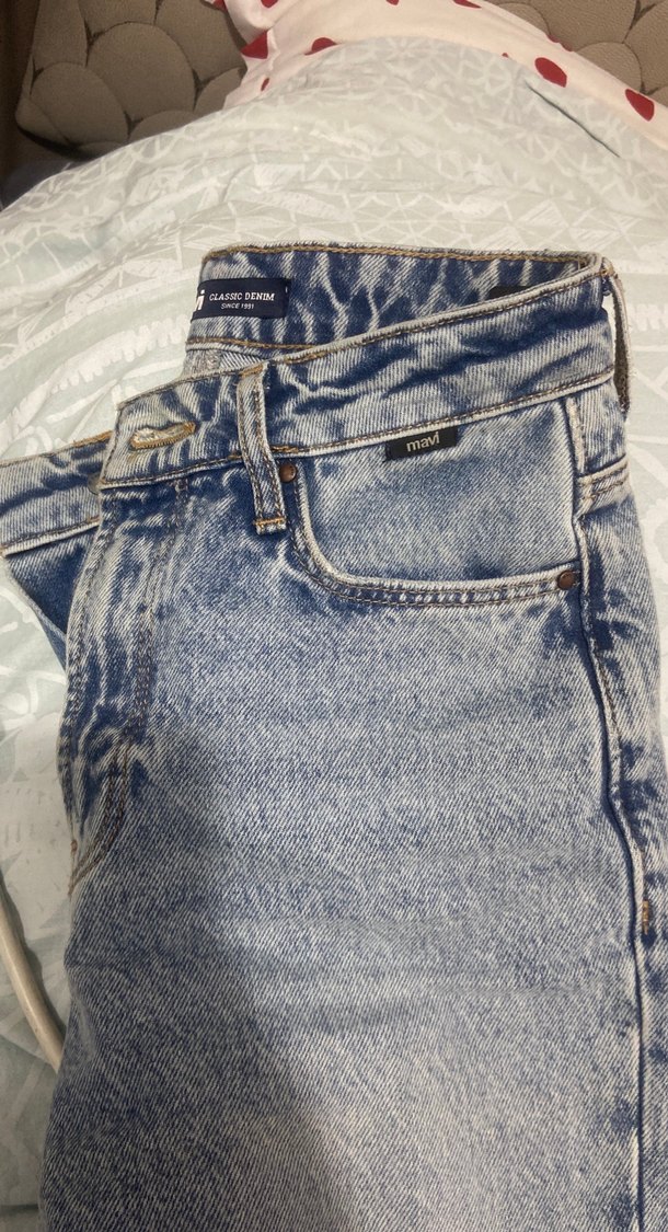 Mavi mom jean 32 beden - Görsel 5