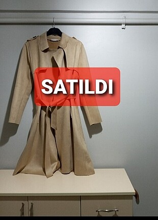 Süet Trençkot/Kap