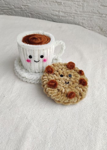 şönil fincan ve kurabiye takımı - Görsel 2