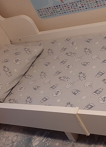 Beden beyaz Renk Ikea uzayabilen çocuk karyola ve yatak