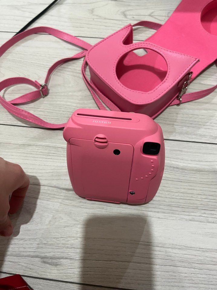 Pembe Instax Film Kamera Çantası - Görsel 5