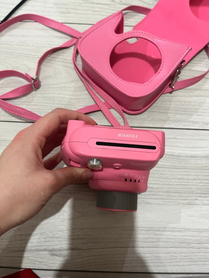 Pembe Instax Film Kamera Çantası - Görsel 4