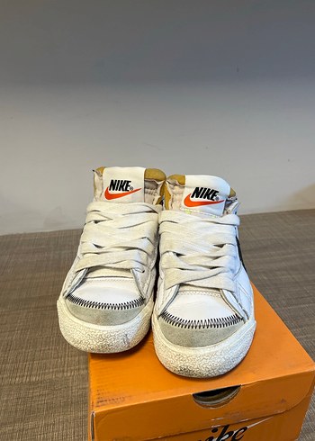 Nike Beyaz Kadın Spor Ayakkabı Velcro - Görsel 9