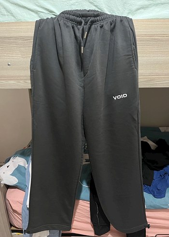 antrasit Oversize Nakışlı Kadın Eşofman Altı - Görsel 2