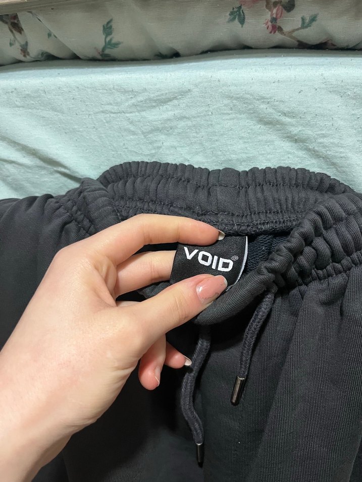 antrasit Oversize Nakışlı Kadın Eşofman Altı - Görsel 4