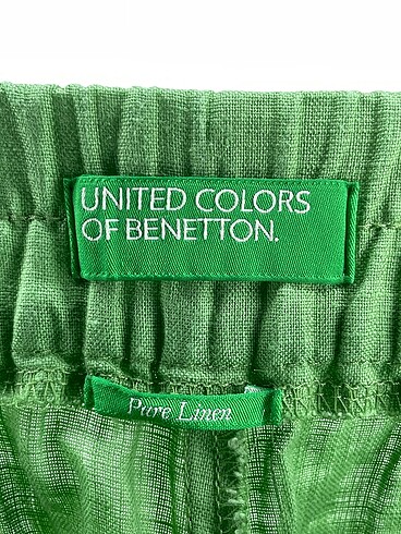 xs Beden yeşil Renk Benetton Düz Kesim %70 İndirimli.