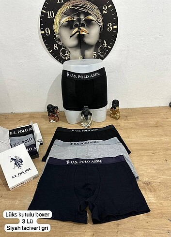 3'lü Erkek Boxer A Kalite 