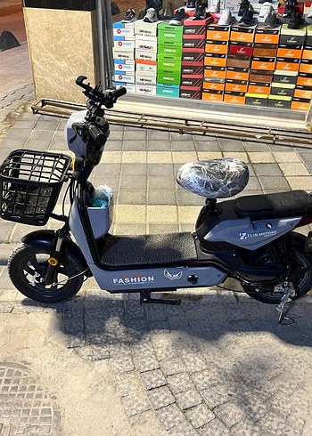 Gri Çocuk Scooterı Sepetli - Görsel 2