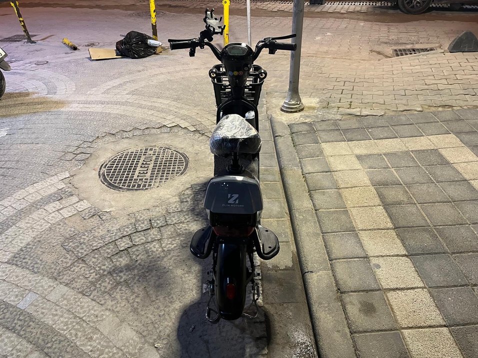 Gri Çocuk Scooterı Sepetli - Görsel 4