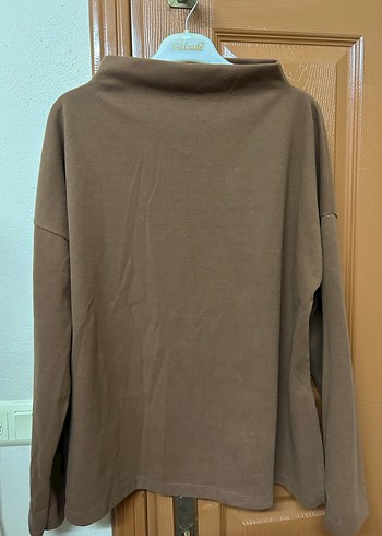 Kadın Kahverengi Balıkçı Yaka Salaş Kazak - Görsel 2