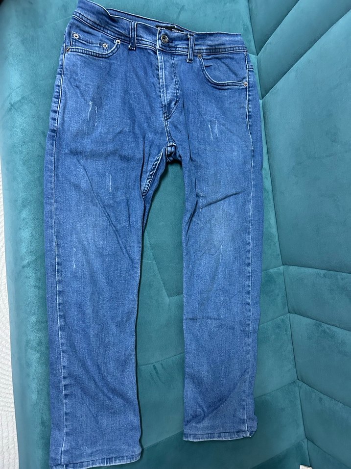 Mavi erkek Denim Pantolon - Görsel 2