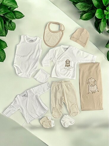 Yenidoğan Beden E-Bebek Hello Baby 10?lu Yenidoğan Bebek Hastane Çıkış Seti