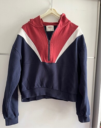 Pull & Bear Kapüşonlu Fermuarlı Sweatshirt