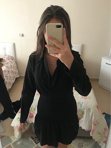 xs Beden Trendyolmilla Siyah Elbise