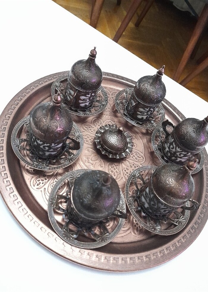 Fincan takımı bakır - Görsel 3