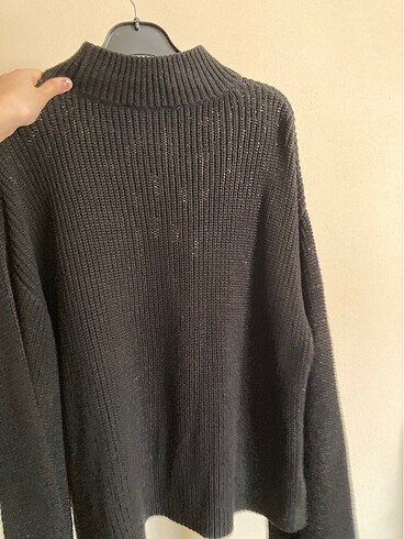 Siyah kazak kalın - Görsel 2