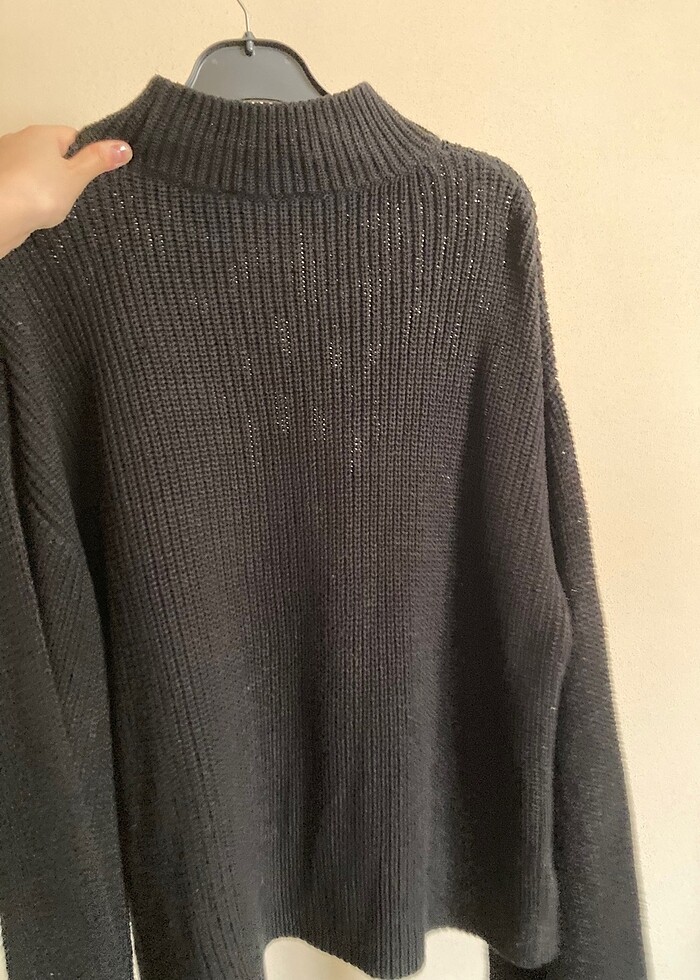 Siyah kazak kalın - Görsel 2