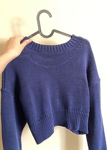 Lacivert kazak - Görsel 2