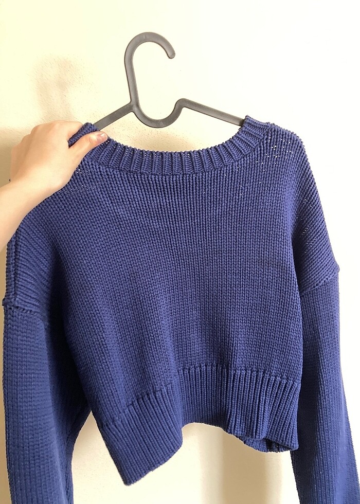 Lacivert kazak - Görsel 2