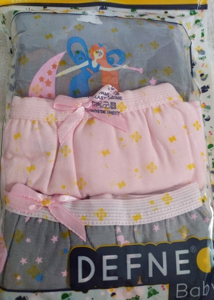 Defne Baby Marka 3Lu Kız Çocuk Boxer  - Görsel 3