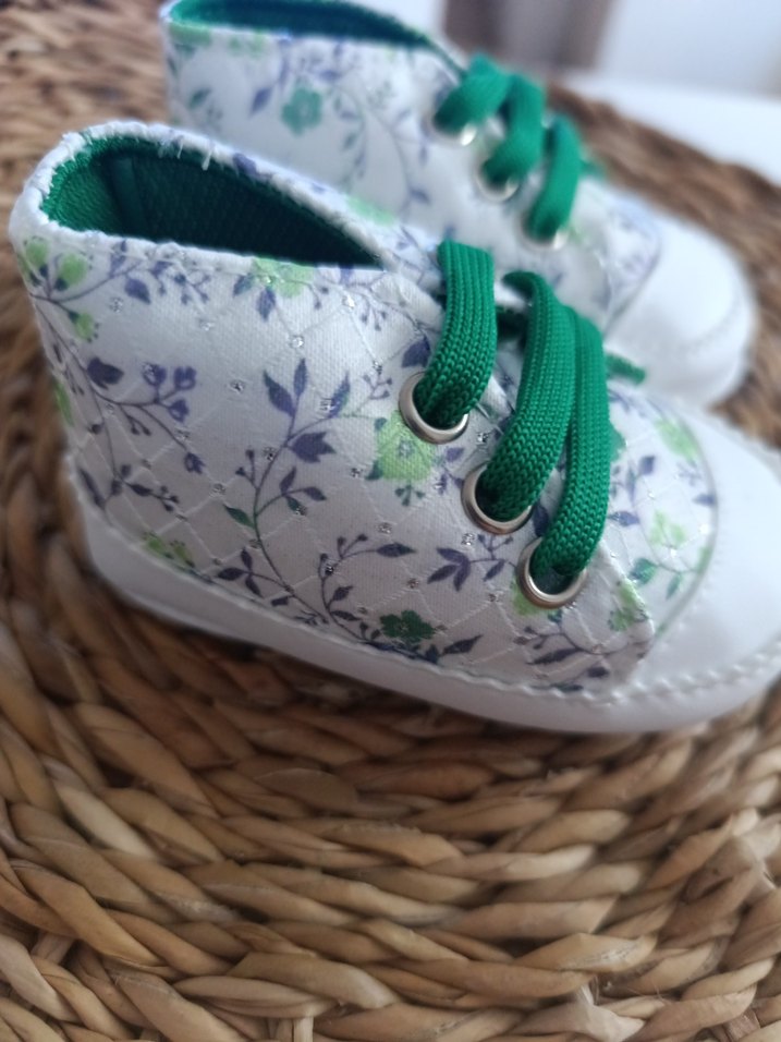 2Li Çiçek Desenli İlk Adım Ayakkabısı - Görsel 2