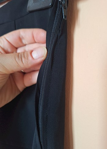 38 Beden Siyah likralı kisa Ofis eteği