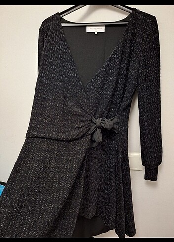 Atelier Camille siyah portföy mini elbise