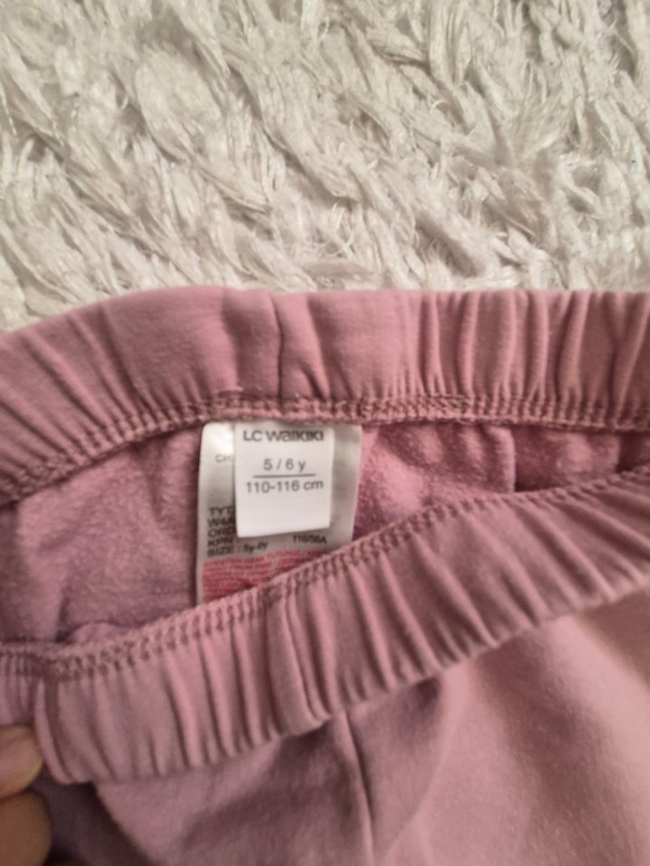 Kız Çocuk Pembe Rahat Tayt - Görsel 3