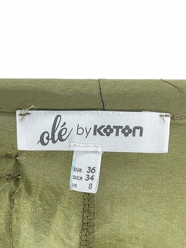 36 Beden haki Renk Koton Mini Şort %70 İndirimli.