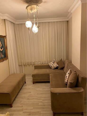 Modüler, bazalı köşe koltuk,