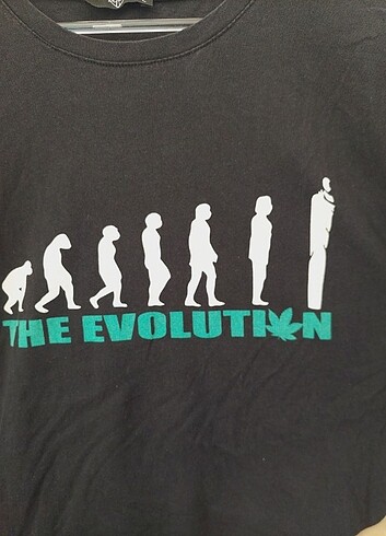 l Beden Siyah baskılı t shirt