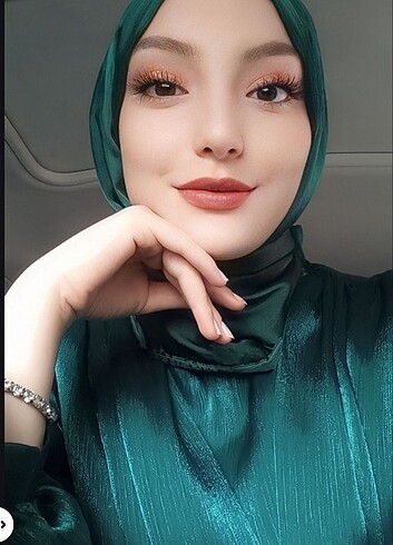 Diğer Tesettür yeşil abiye